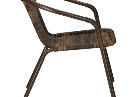 Tuinstoel | Terrasstoelen | Stapelbaar | Textileen | Bruintinten