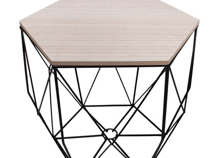 Salontafel | Salontafel Set | Rond | 3-Delig | Zwart/Hout