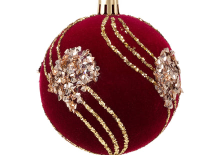 Kerstballen | 16 Stuks | 8 cm | Rood/Wit