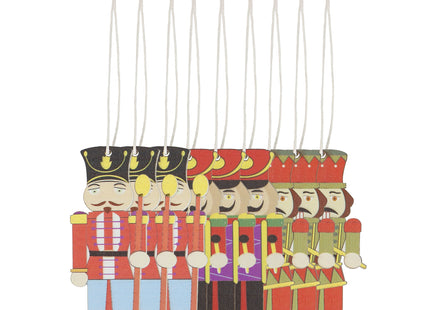 Notenkraker | Kerstboomhanger | 9 Stuks | 3 ontwerpen