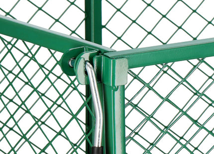 Bolderkar | Metalen | Tuinkar | 205L | 180 X 51.5 X 72 Cm | Groen