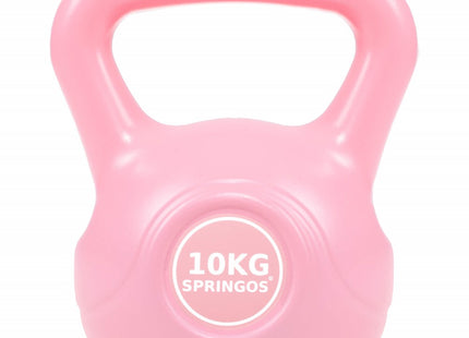 PVC Kettle Bell | Kettlebell | Roze | 10 kg