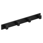 Ophanghaken | Wandhaken | Handdoekhaak | 4 Haken | Zwart