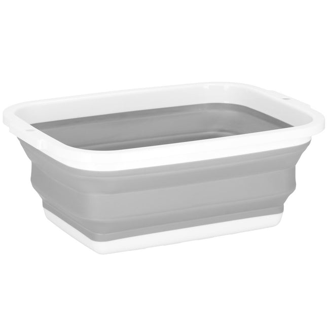Wasmand | Opvouwbare Wasmand | 8.5L | Grijs/Wit
