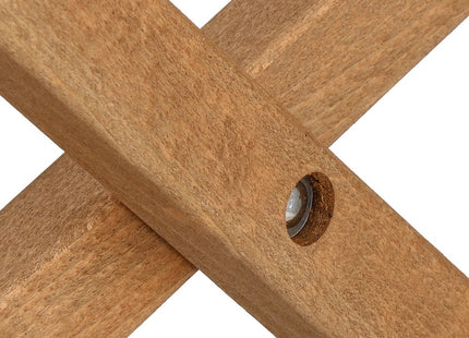 Houten Ligstoel | Strandstoel | Ligstoel | Verstelbaar | Beukenhout | Handgemaakt | Geel/Wit