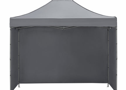 Partytent - 300x300xcm - Hoogte Verstelbaar - PVC - Polyester - Harmonica- Frame - Grijs