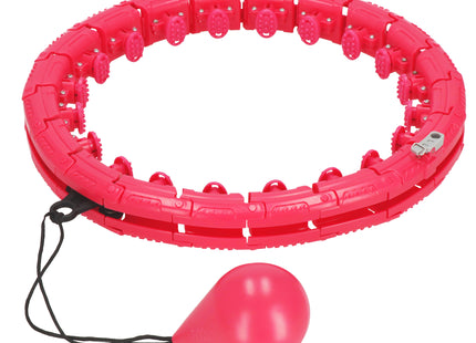 Hoelahoep - Hoepel - Fitness - Verstelbaar - Cardiotraining - Massage - Roze