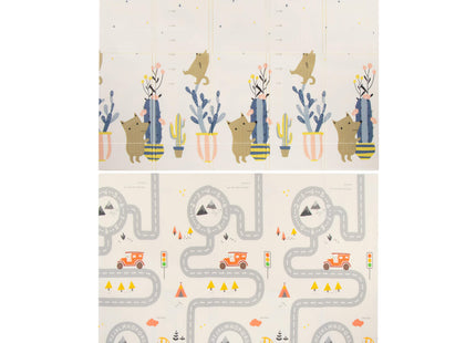 Speelmat | Speelmat Foam | Inklapbaar | 180 x 200 cm | Verkeer