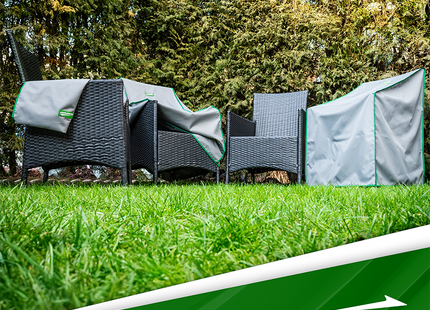 Stoelhoes -Stoel cover - Tuinset - Buitenstoelen - Weersbestendig - Outdoor Stoelhoes  - 58 x 60 x 80 Cm - Grijs