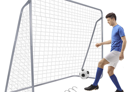 Voetbaldoel | Staal | Voetbal | Trainen | 240 x 170 | Grijs