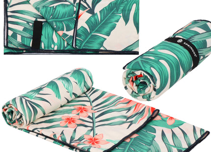 Strandmat | Strandkleed | Strandlaken | Zandvrij | 90 x 180 cm | Bloemen