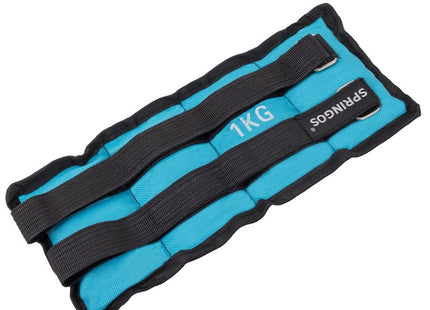 Pols- en enkelgewicht | 2 Stuks | 1 kg | Blauw