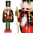 Notenkraker Kerst | 38 cm | Groen/Rood/Goud/Zwart