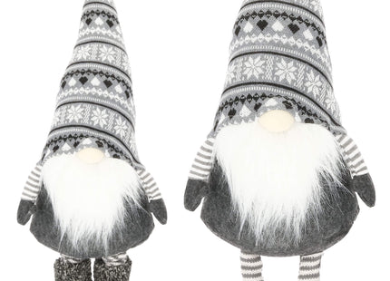 Kerstkabouter | Grijs |1 Stuk | Verstelbaar In Hoogte | 54-86 cm