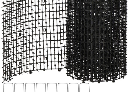 Dierwerende Mat - Katten - Vogels - Verjager - Met Ankers - Herbruikbaar - Duurzaam - 200 x 29,5 cm - Zwart