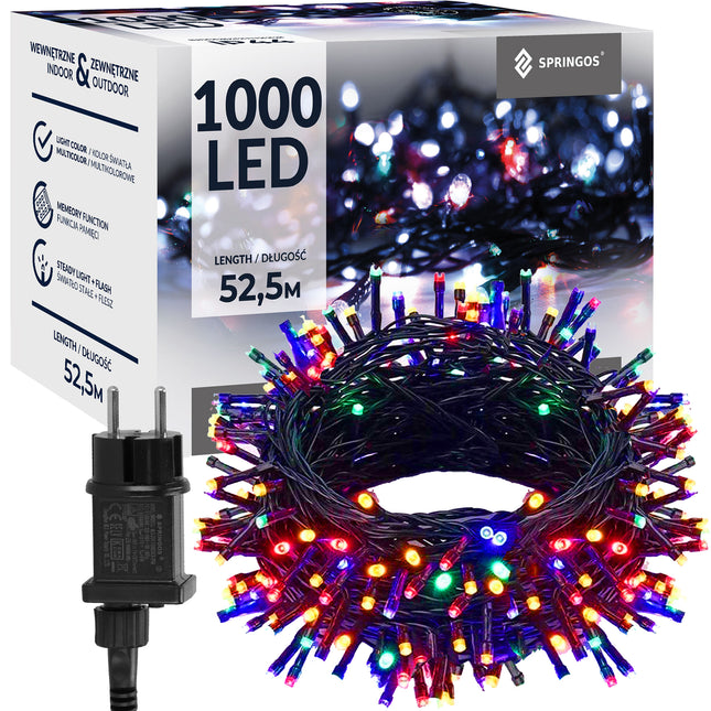 Kerstverlichting | 50 m | 1000 LED | Multicolor