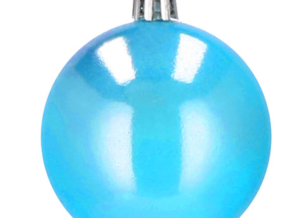 Kerstballen | 30 Stuks | 6/5/4 cm | Lichtblauw