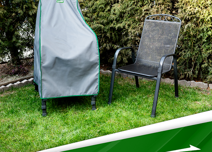 Stoelhoes -Stoel cover - Tuinset - Buitenstoelen - Weersbestendig - Outdoor Stoelhoes - Stapelbaar - 1-5 Stoelen - 75 x 60 x 100 Cm - Grijs