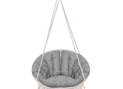Hangstoel | Binnen & Buiten | Belastbaar tot 150 kg | 120 x 79 cm | Grijs/Beige