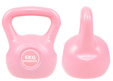 PVC Kettle Bell | Kettlebell | 6 kg | Roze