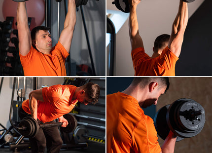 Dumbellset - 30 KG - Halter Verlengstuk - Verstelbaar - Complete Set - Thuis Sporten - Zwart