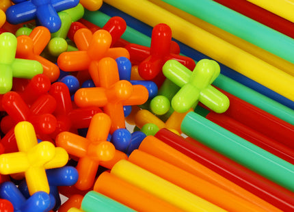Bouwrietjes - Voor Kinderen - Speelgoed - Educatie - Ontwikkeling - 408 Stuks