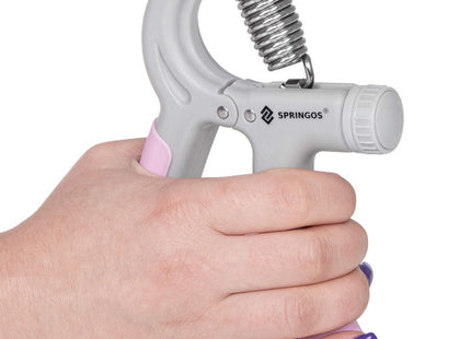 Handtrainer | Handknijper | Roze/Grijs