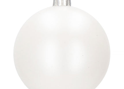 Kerstballen | 30 Stuks | 6 cm | Transparant/Roze/Wit