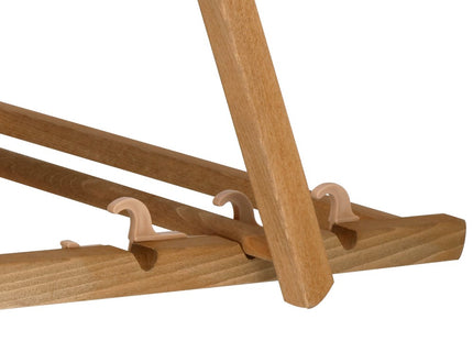 Ligbed | Strandstoel | Ligstoel | Verstelbaar | Armleuningen | Beukenhout | Geïmpregneerd | Handgemaakt | Zwart