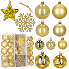 Kerstballen | 40 Stuks | 5/6/7/8/9/10 cm | Goud