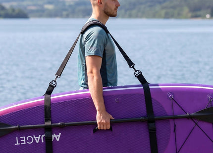 Verstelbare Schouderriem SUP Board - Peddelhouder - Universeel - Polypropyleen -  75 - 135 cm -  Zwart