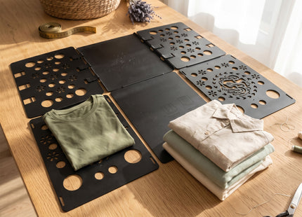 Muntel® Kleding Vouwplank - Kledingvouwer - Opvouwplank - Vouwhulp - Zwart