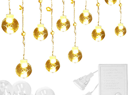 Lichtgordijn | IJspegel Verlichting | Bol Verlichting |Figuren | 108 LED | 4.5 M |Warm Wit