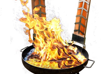 Muntel® BBQ Tripod - Driepoot -Inclusief Pot - Inclusief Rooster - Inclusief Vis Rookplankjes - Inclusief Vuurschaal - 65 x 180 cm