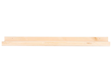Wandplank - Boekenplank - Ophangbaar - Kruidenplank- Naturel - Grenenhout - 10 Kg - 90 cm - 2 Stuks