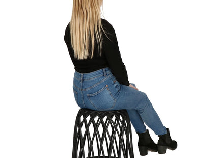 Salontafel | Salontafel Rond | Bijzettafel | 1 Stuk | 44 cm | Zwart