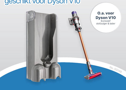 SQOON® Wandhouder Geschikt voor Dyson V10 – Vervangt 969042-01 – Laadstation