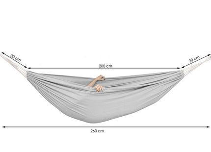 Hangmat | Extra Stevig | Inclusief Opbergtas | Lichtgrijs | 200 x 150 cm