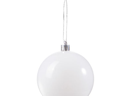 Kerstballen | 20 Stuks | 6 cm | Wit