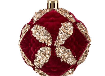 Kerstballen | 16 Stuks | 8 cm | Rood/Wit