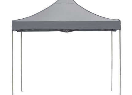 Partytent - 300x300xcm - Hoogte Verstelbaar - PVC - Polyester - Harmonica- Frame -Donkergrijs