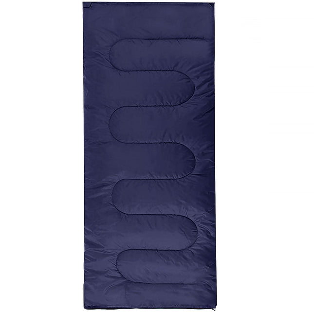 Slaapzak Kamperen - 190 x 73 cm - Dekenmodel - Inc. Draagtas - 8 t/m 20°C - Marineblauw