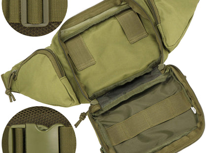 Heuptas - Riem - Buidel set - Polyester - Ritssluiting - Groen