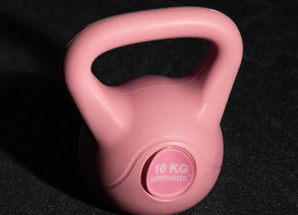 PVC Kettle Bell | Kettlebell | Roze | 10 kg