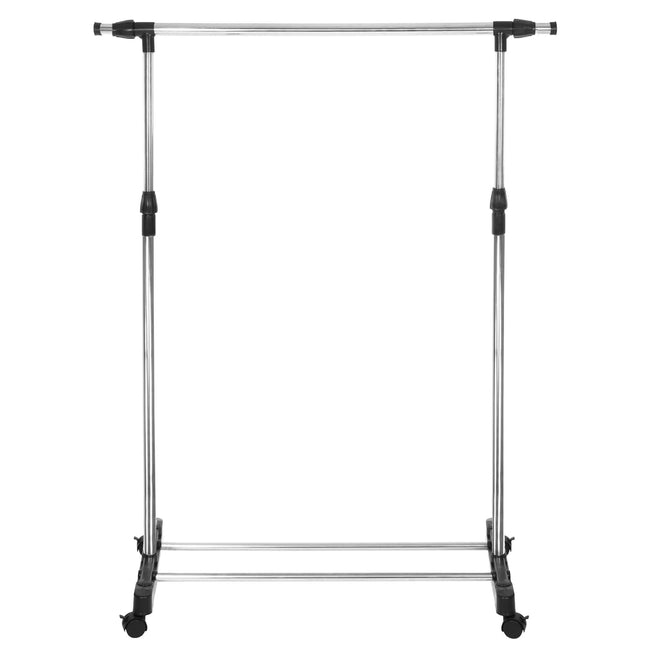 Kledingrek - Schoenenrek - Aluminium - Kunststof -Inclusief - Wielen 45x150x160