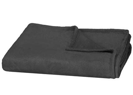 Fleece deken | Sprei | Deken | Woonaccessoires | 70x160 cm | Grafiet