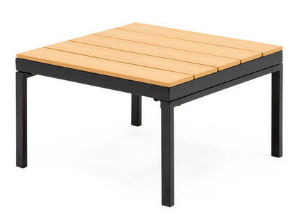 Tuinmeubelset - Loungeset - Tuinmeubilair - Bank - Stoelen - Tafel - Kussens - Zwart - Bruin - Staal - Hout - 150 Kg
