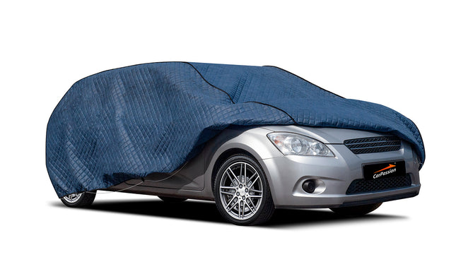 Pillow Autohoes - Beschermhoes - Waterdicht - Vorstbestendig - Maat XXL - 3 laags - Blauw - 500-530 Cm