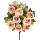 Kunstboeket - Sierboeket - Decoratief - Rozen - Decoratief -Rood - 10 Stuks - 29 cm