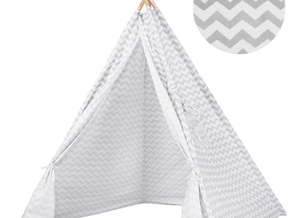 Tipi Tent | 120x100x180 cm | Grijs | Zigzag